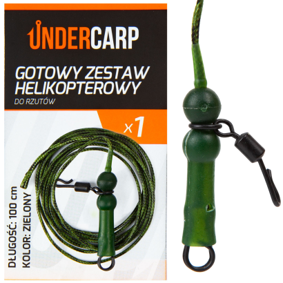 Gotowy zestaw karpiowy Under Carp helikopterowy do rzutów zielony 100 cm
