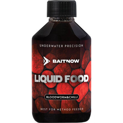 Liquid BaitNow Method Feeder Liquid Food Bloodworm & Chilli 250ml