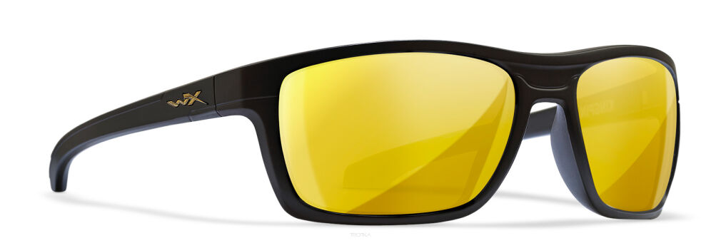 Wiley X Okulary KINGPIN Polarized Gold Mirror Matte Black Frame