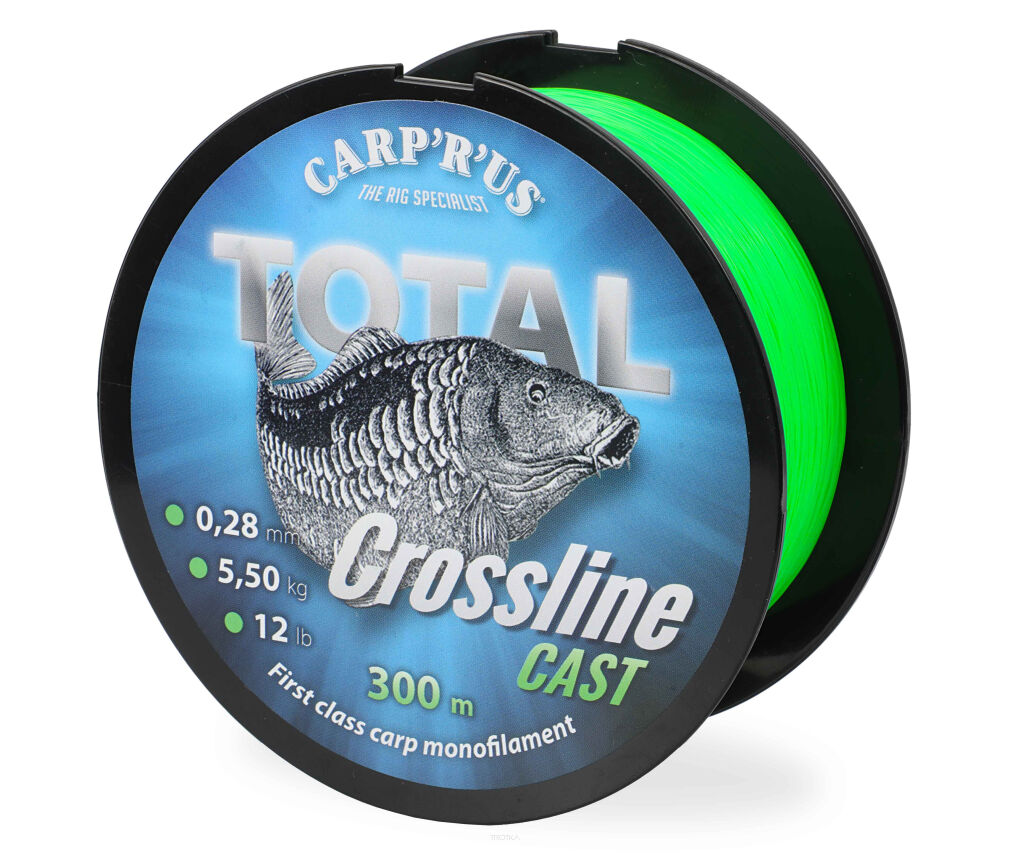 Żyłka Carp'R'Us - TOTAL CROSSLINE CAST GREEN 0,28mm - 300m - 5,5kg/11lb. CRU960019