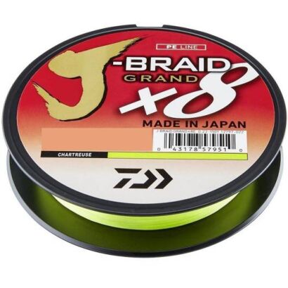 Plecionka Daiwa J-Braid Grand X8 - Chartreuse - 135m/0,13mm