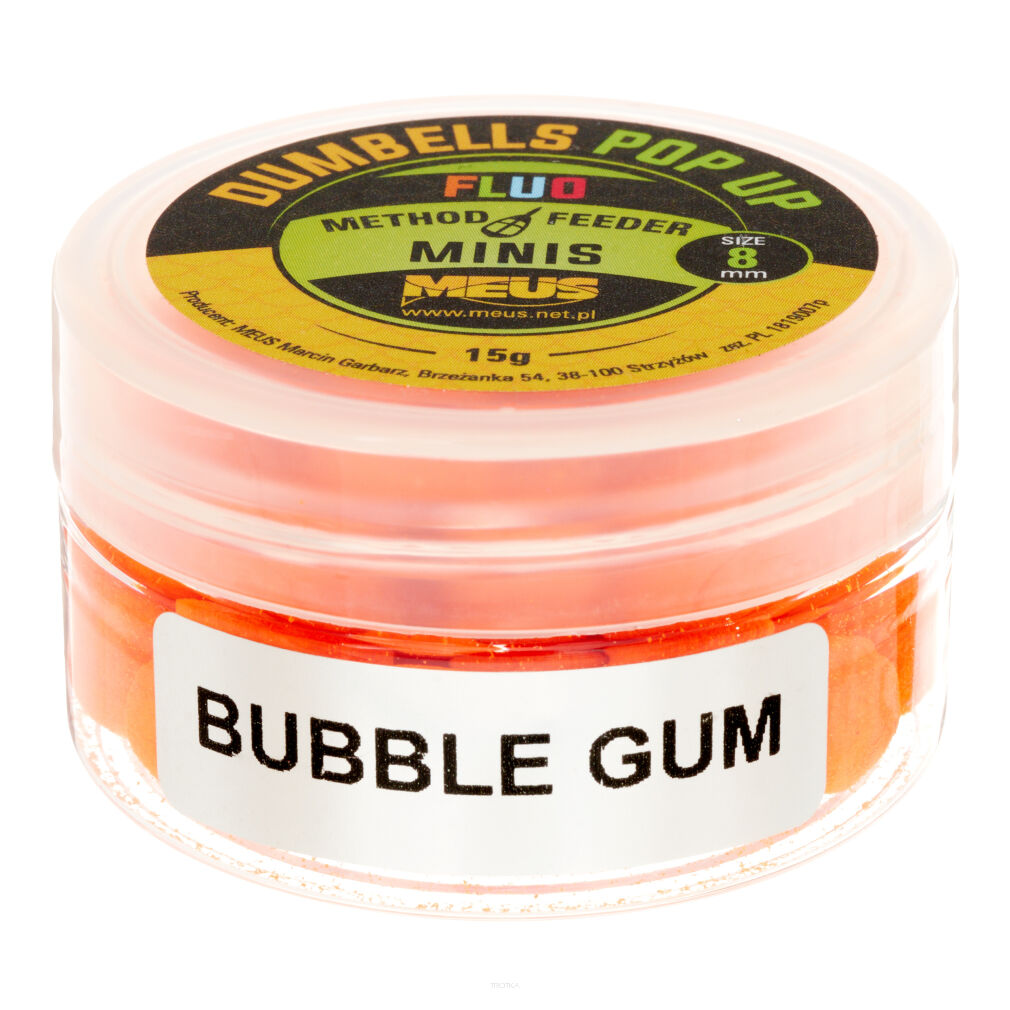 Dumbells Meus Fluo Pop Up 8mm Bubble Gum MINIS