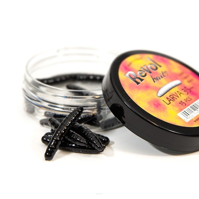 Revol Baits Larva 35mm 15szt. Czarny