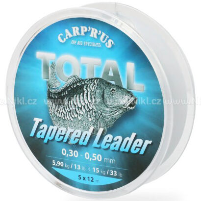 Strzałówka Carp'R'Us Total Tapered Leader 0.28mm-0.50mm 5x12m