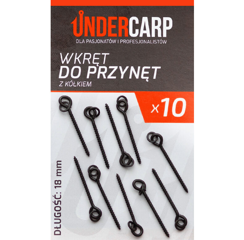 Wkręt do przynęt z kółkiem 18 mm