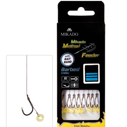 Przypony MF Mikado Z Gumką Zadziorowe MF13 - 10/0.20mm/10cm