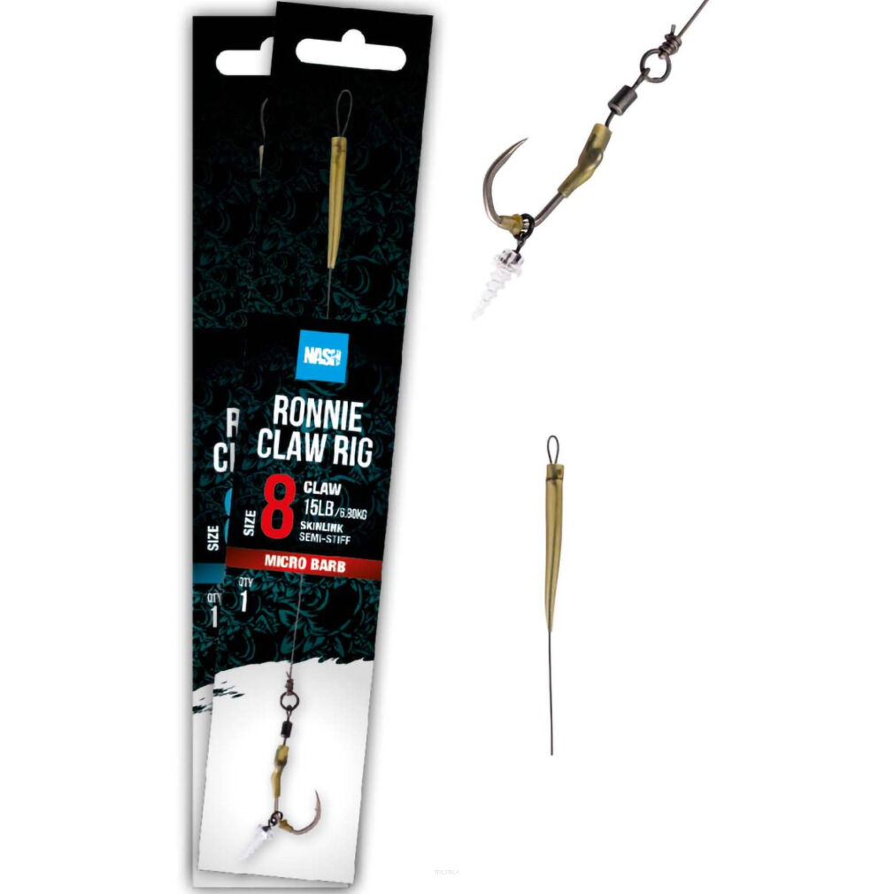 Przypon Nash Ronnie Claw Rig Barbed - 8