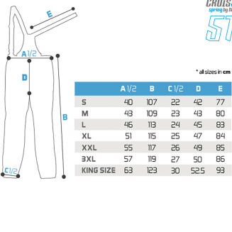 Spodnie Delphin CruisAIR SPRING 5T - XXL - 5