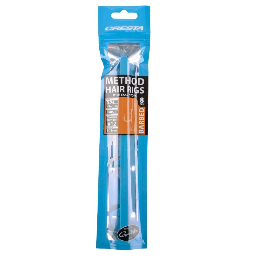 Haczyki z przyponem Cresta Method Rigs #14/0,22mm