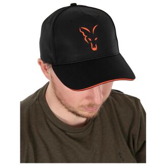 Czapka z oryginalnie zakrzywionym daszkiem Fox Collection Baseball Cap Black & Orange - 2