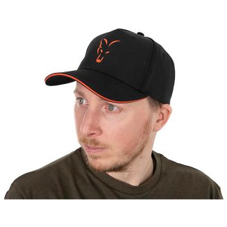 Czapka z oryginalnie zakrzywionym daszkiem Fox Collection Baseball Cap Black & Orange - 5