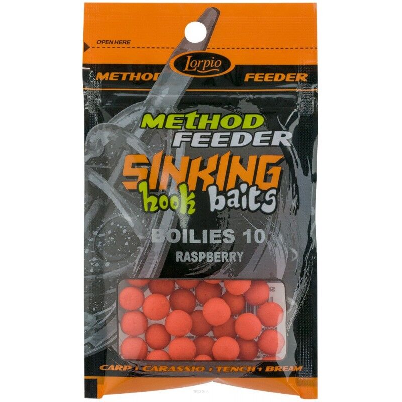 Kulki Lorpio Sinking Hook Baits Boilies 10mm - Raspberry DD-001-005