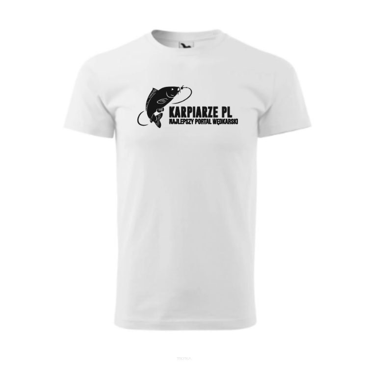 Koszulka damska z logo Karpiarze.pl (t-shirt) - Biała, roz. M