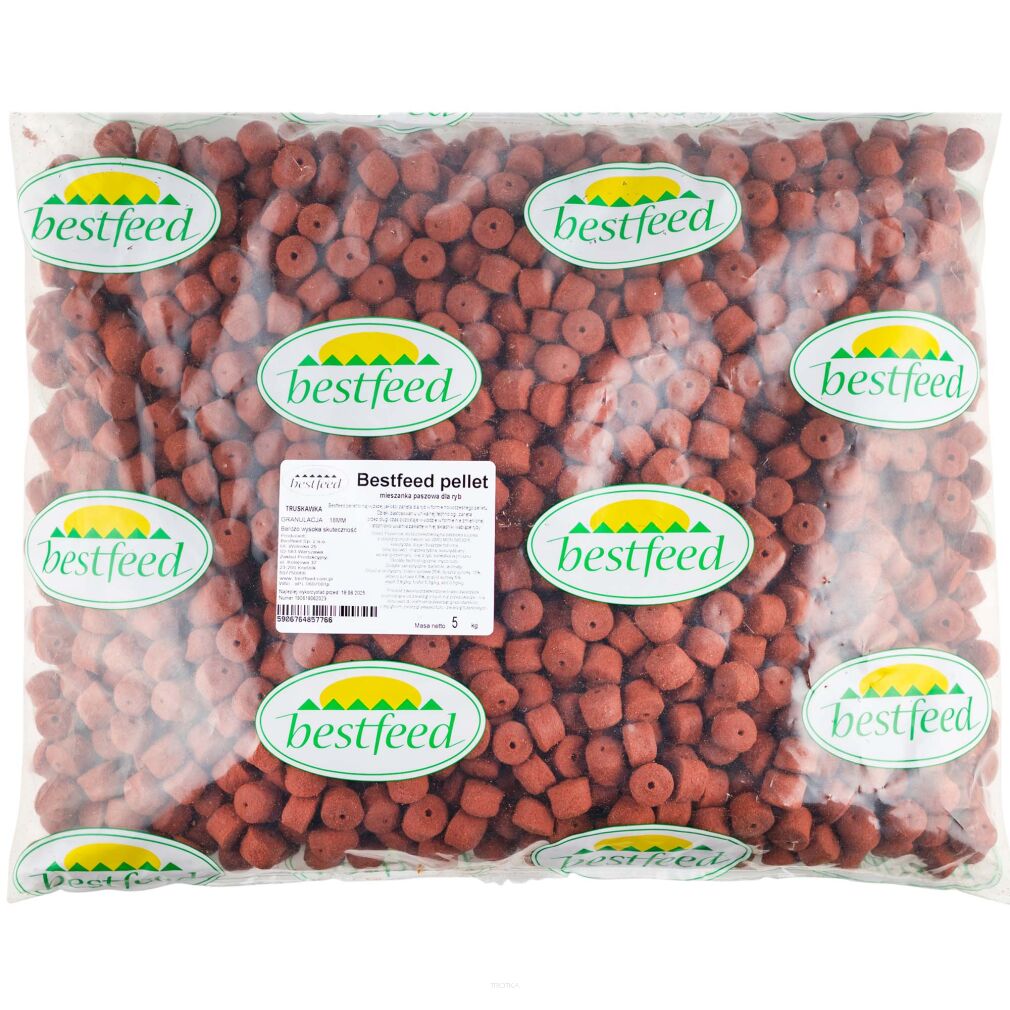 Pellet Zanętowy Bestfeed 18 mm Truskawka 5kg