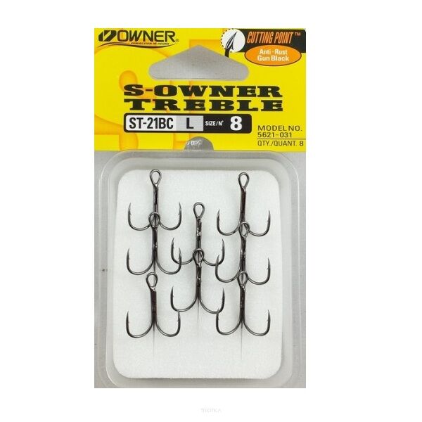 Kotwice S-Owner treble ST-21BC - roz. 8 / 8szt./op. 5621-031