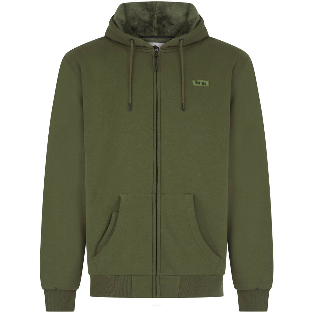 Bluza Navitas Sherpa Zip Hoody Green - M