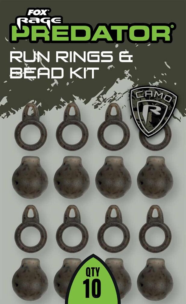 Fox Rage Camo Run Rings & Bead Kit 10szt.