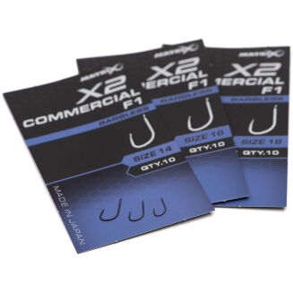 Haczyki Matrix X2 Commercial F1 Barbless - 18 - 4