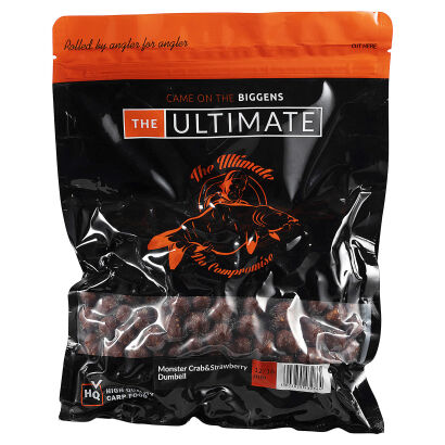 Kulki Proteinowe Ultimate Products Monster Crab & Strawberry Boilies -  Krab Z Truskawką 12/16mm Dumbell 1kg