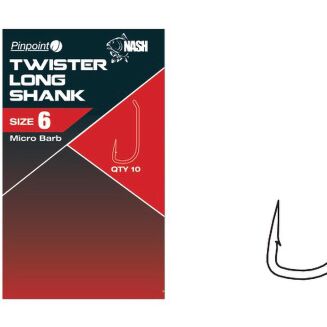 Haczyki Karpiowe Nash Twister Long Shank 8 - 2