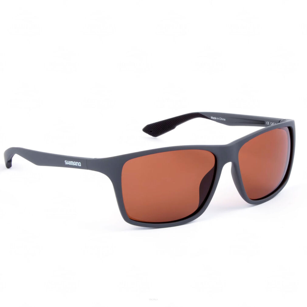 Okulary Polaryzacyjne Shimano Technium Matte Dark Grey & Copper