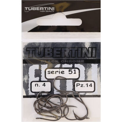 Haczyki Tubertini Serie 51 Black Chrome Barbless - 12 (20 szt.)