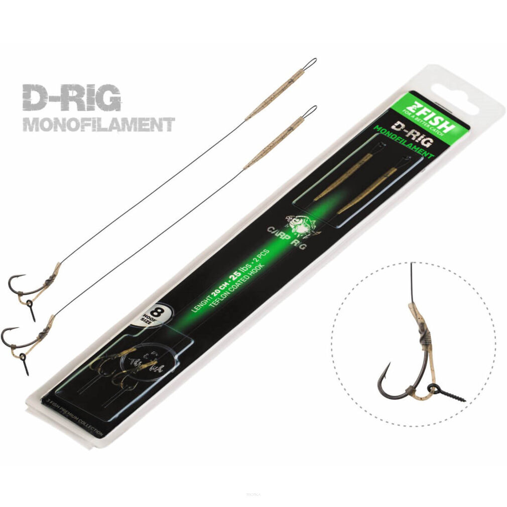 Przypony Zfish Monofilament D-rig - 8