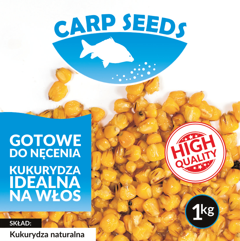 Gotowe ziarno zanętowe Carp Seeds - Kukurydza naturalna 1kg