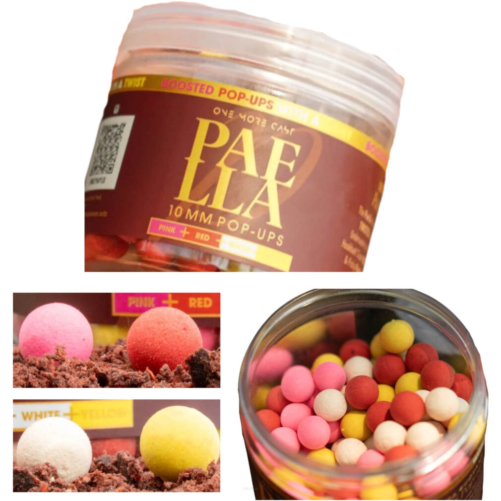 Kulki One More Cast Paella Boosted Mini Fluoro Pop Ups Mixed 10mm