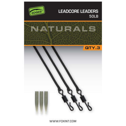 Zestaw Fox Naturals Leadcore Leaders x 3