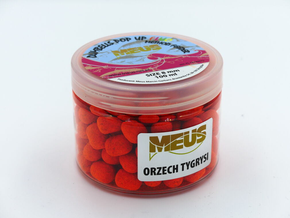 Dumbells Meus Pop Up Method Feeder Fluo 8mm - Orzech tygrysi