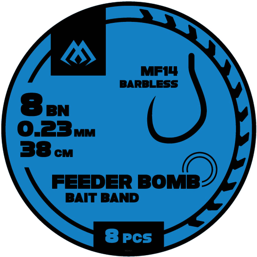 Przypony Mikado Fb Mf14 Z Gumką Hak Bez Zadziora Nr 6 / Żyłka: 0.25mm/38cm