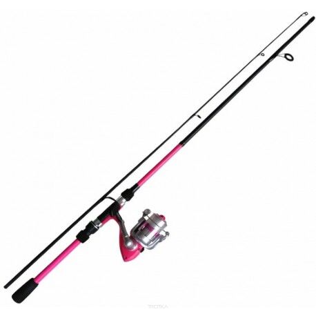 Zestaw D.A.M Vibe Wędka 180cm + Kołowrotek 30FD Różowy