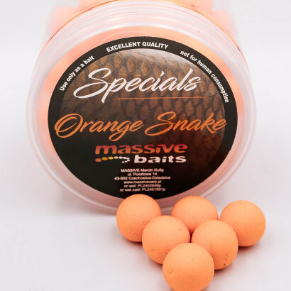 Kulki Massive Baits Top Shelf Pop-ups/ Orange Snake 14mm