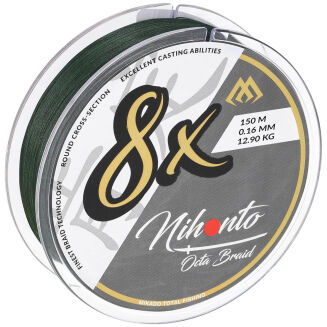 Plecionka Mikado Nihonto Octa Braid - 0.14mm/10.15kg/150m - Zielona - 2