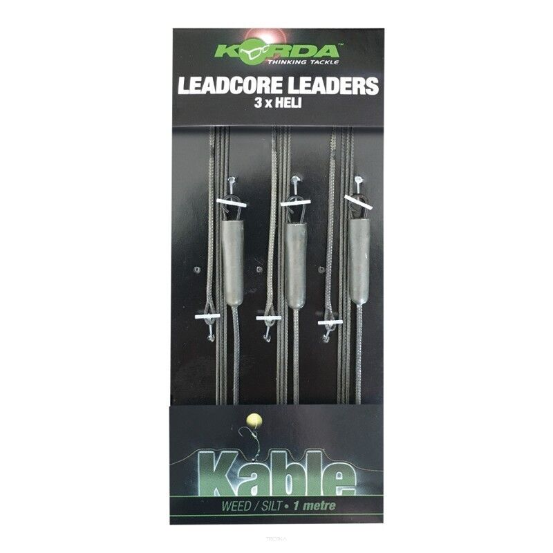 Zestawy Korda Leadcore Leader Heli Weed/Silt