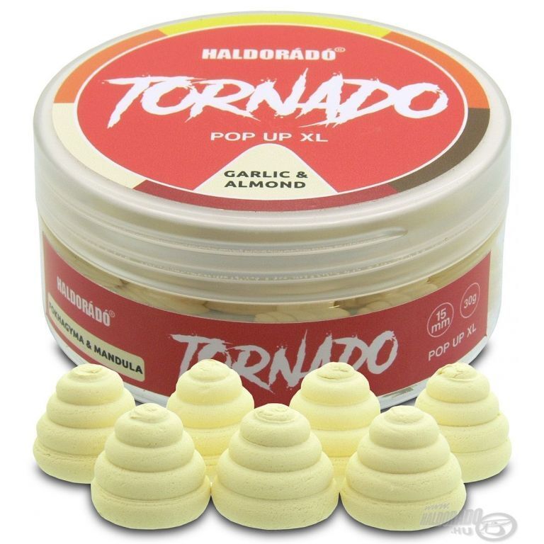 Pop-Up XL Haldorado Tornado 15mm - Garlic&Almond