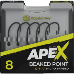 Haczyki RidgeMonkey Ape-X Beaked Point Barbed - 8