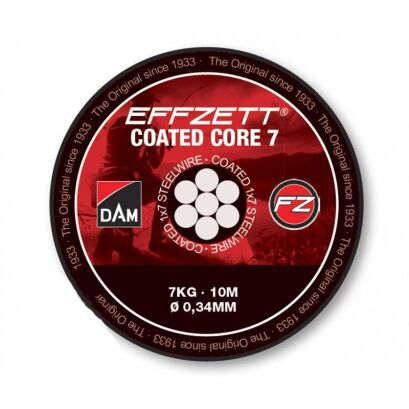 DAM Effzett Coated Core7 Steeltrace Black 7kg 10m