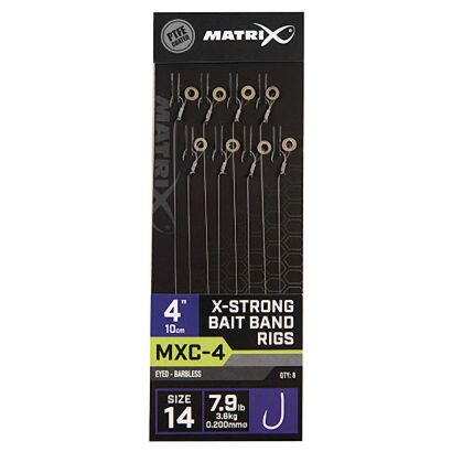 Przypony Matrix MXC-4 X-Strong Bait Band Rigs 10cm - 14