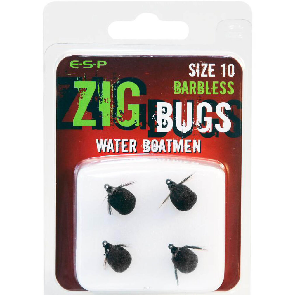 Haczyki Z Przynętą Sztuczną ESP Zig Bug Water Boatmen Barbless - 10