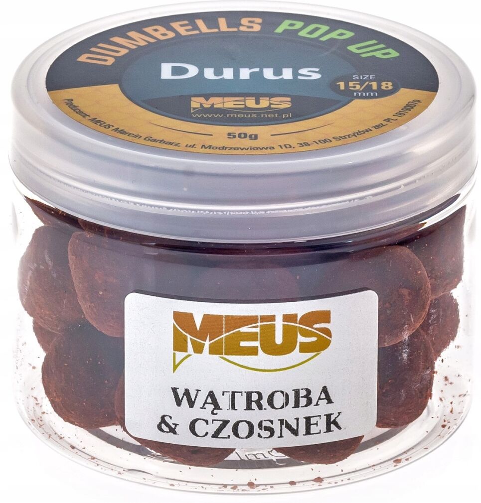 Dumbells Meus Pop Up Durus 15/18mm - Watroba & Czosnek