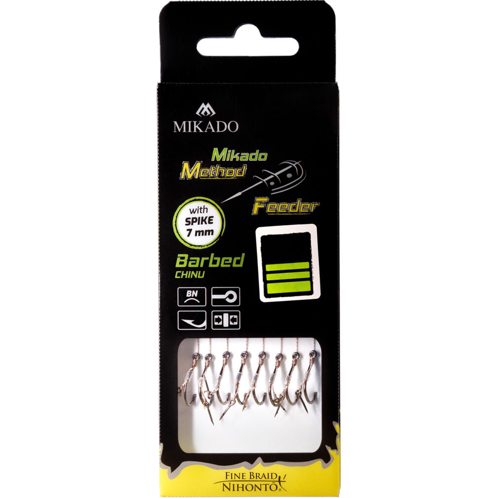 Przypony Mikado Z Igłą Zadziorowe Chinu - 12/0.12mm/10cm