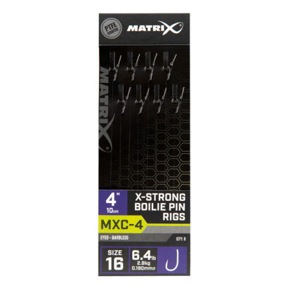 Przypony Matrix MXC-4 X-Strong Boilie Pin Rigs 4" 10cm - 16