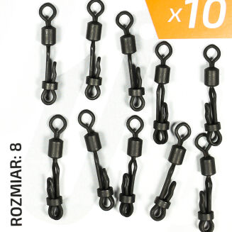 Krętlik Karpiowy Under Carp Do Szybkiej Wymiany Z Klipsem - 8 - 4