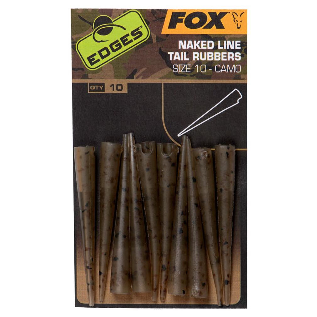 Nasadka Fox Edges Camo Naked Line Tail Rubbers Size 10