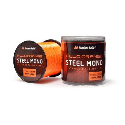 Żyłka Tandem Baits Steel Mono Fluo Orange 1200m/0,30mm