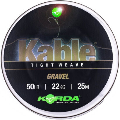 Leadcore Korda Kabel Tight Weave 25m Gravel