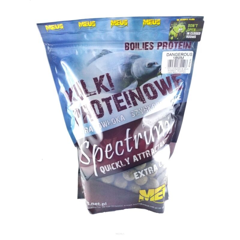 Kulki zanętowe Meus Spectrum 1kg Dangerous 18mm