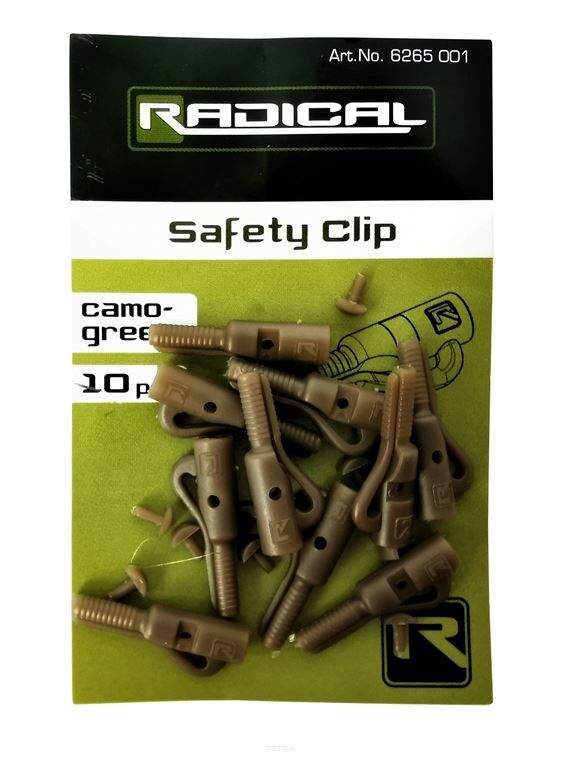 Radical Safety Clip camo - green 10szt